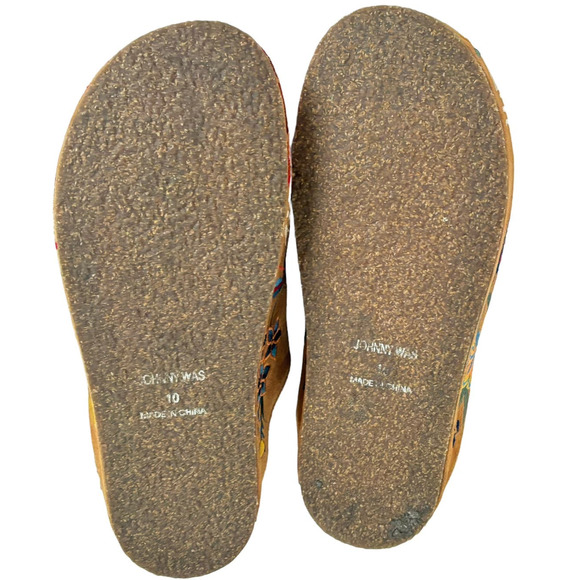 Johnny Was Multicolor Embroidered Mules - Picture 14 of 16